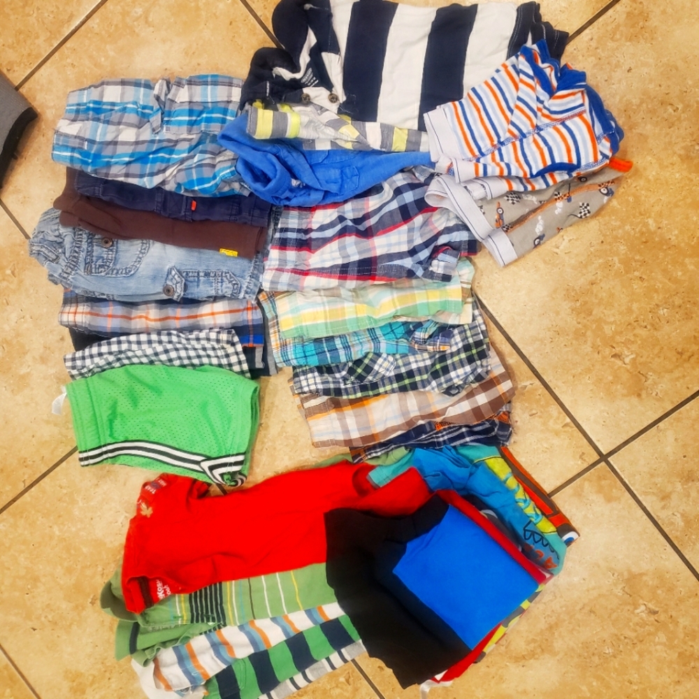 12-18 boy shorts and onsies bundle